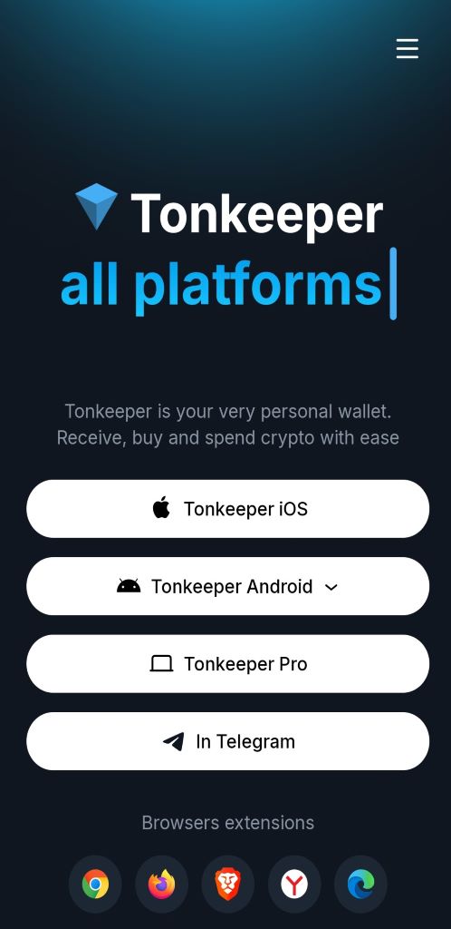 تون کیپر - tonkeeper